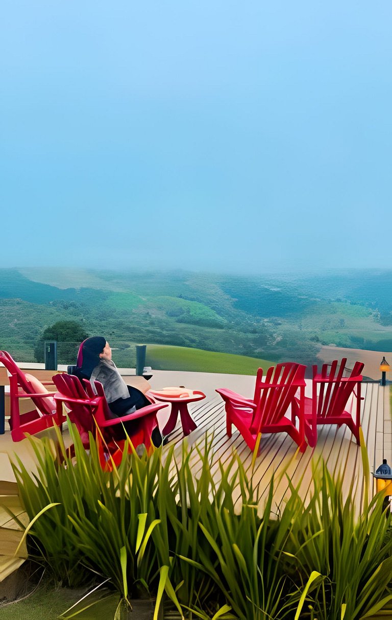 Chalé com piscina, banheira e sala de jogos na Serra