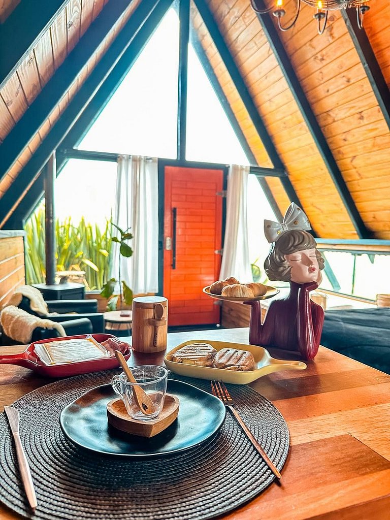 Chalé Romântico com Hidromassagem e vista incrivel