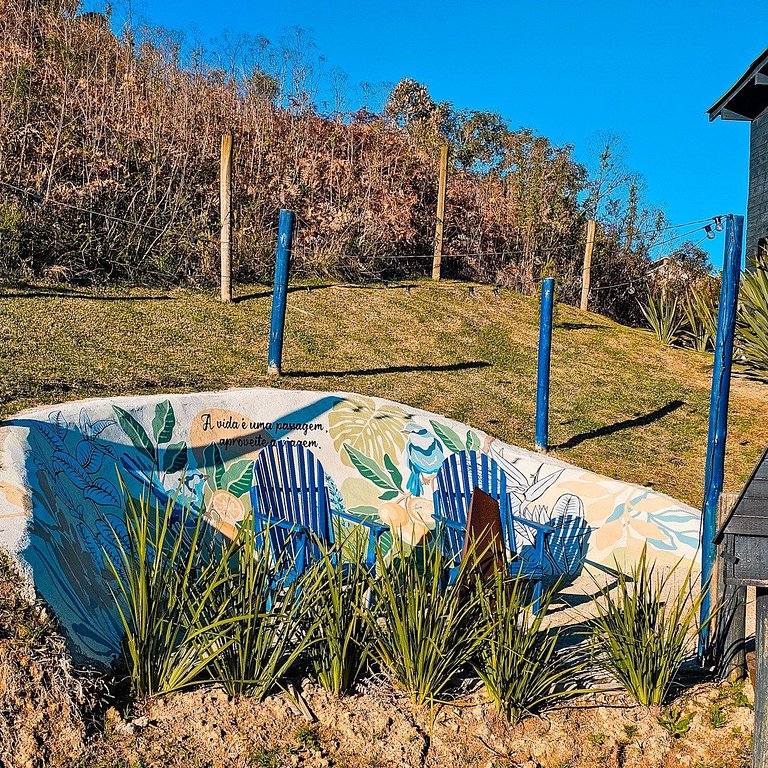Chalé Romântico com Jacuzzi e vista incrível