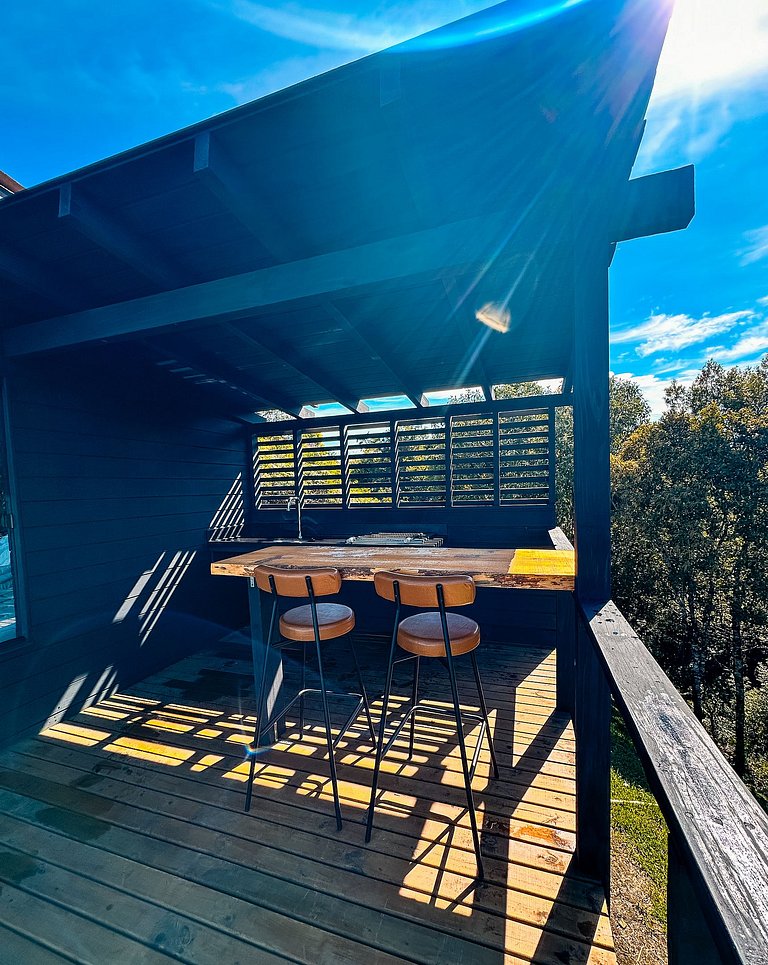 Chalé Romântico com Jacuzzi e vista incrível